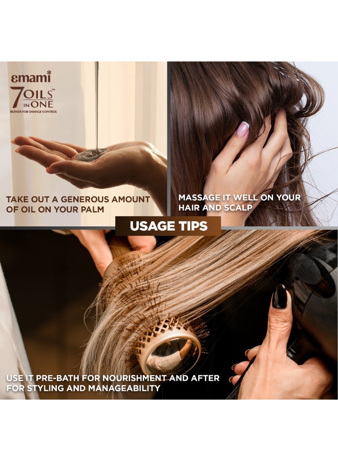 emami Hair Oil Black Seed | 100% Natural Herbal Hair Oil for Premature Grey Hair, Strengthens & Nourishes Hair, Adds Extra Shine | Paraben & Mineral Oil Free | All Hair Types - Image 5